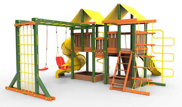 картинка Детская площадка Пикник "Вега" Пацифик Light с винтовой трубой от магазина Лазалка