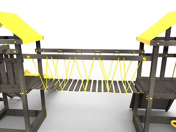 картинка Детская площадка Пикник "Black" Кракен с винтовой трубой от магазина Лазалка