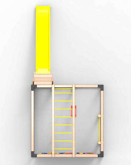 картинка Детская площадка Куб " Оптимус" с горкой от магазина Лазалка