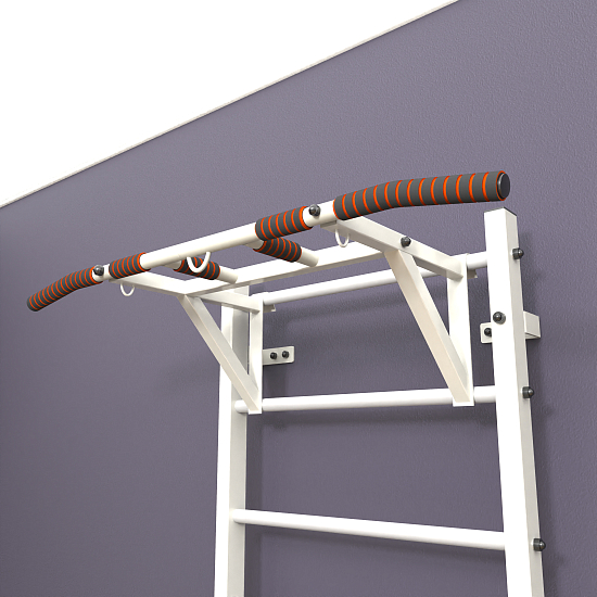 картинка Шведская стенка «LittleSport» White Pull-Up белые ступени от магазина Лазалка