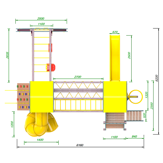 картинка Детская площадка Пикник «Лила» Кракен Компакт от магазина Лазалка