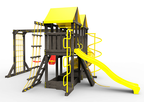 картинка Детская площадка Пикник "Black" Пацифик Light с винтовой трубой от магазина Лазалка