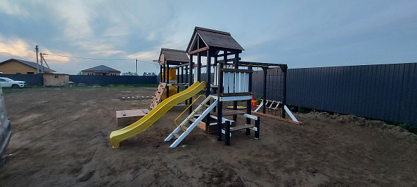 картинка Детская площадка Пикник "Ультра А " Кракен с винтовой трубой от магазина Лазалка