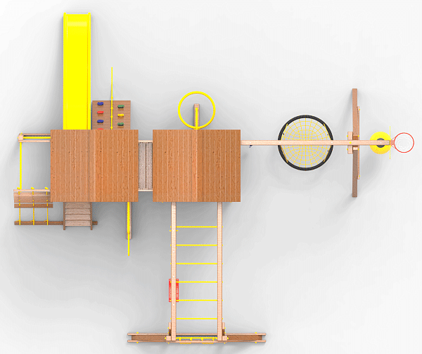 картинка Детская площадка Пикник "Оптимус Д" Пацифик от магазина Лазалка