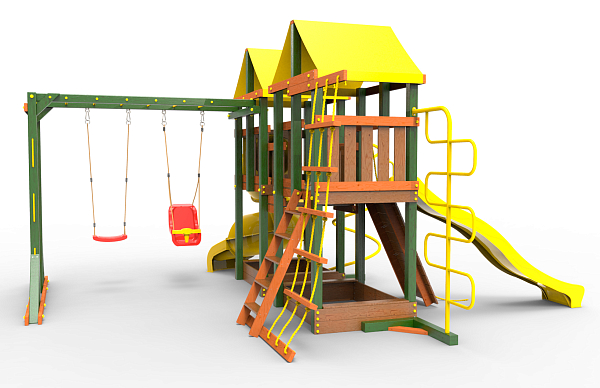 картинка Детская площадка Пикник "Вега" Пацифик Light с винтовой трубой от магазина Лазалка