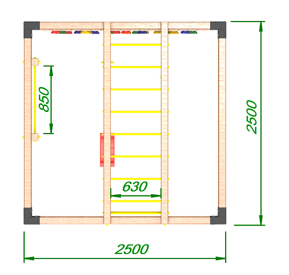 картинка Детская площадка Куб " Оптимус" от магазина Лазалка