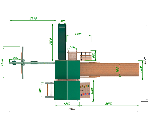 картинка Детская площадка Пикник "Форест" Стэйдж 1 AllSeasons от магазина Лазалка