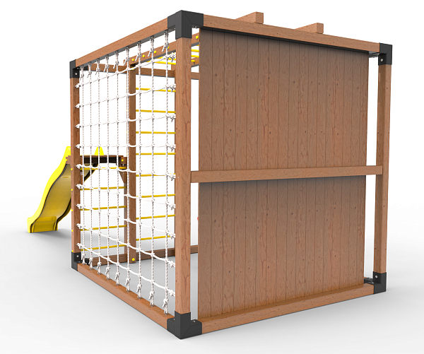 картинка Детская площадка Куб " Оптимус" с горкой от магазина Лазалка