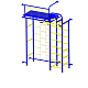 Детский спортивный комплекс ДСК "Пионер 10 лестница" сине-желтый