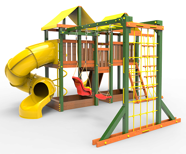 картинка Детская площадка Пикник "Вега" Пацифик Light с винтовой трубой от магазина Лазалка