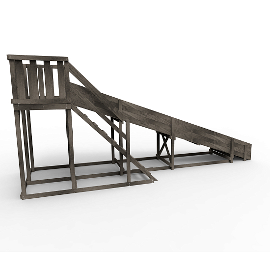 Детская площадка - деревянная горка Пикник "Зима №3" Black