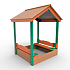 Детская деревянная песочница с крышей "Вега"