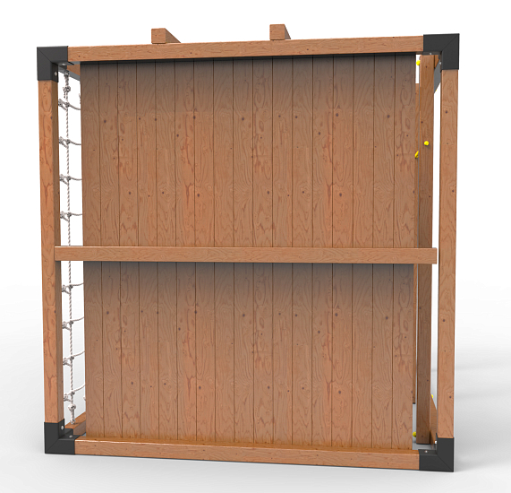 картинка Детская площадка Куб " Оптимус" с горкой от магазина Лазалка