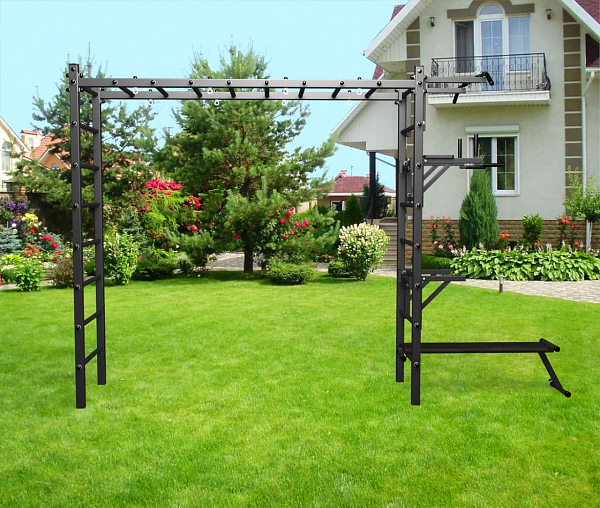 картинка Уличная шведская стенка Sv Sport рукоход У511 (Турник/Брусья/Стойка/Скамья) от магазина Лазалка