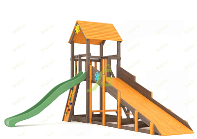 Всесезонная площадка IgraGrad С Tower со скалодромом SF2