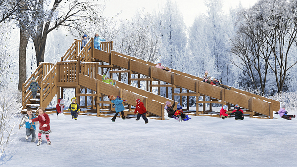 картинка Ледяная горка SWAN-4 от магазина Лазалка