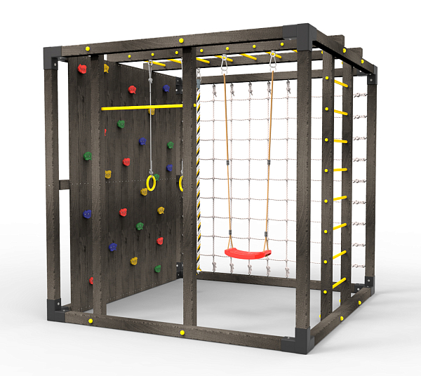 картинка Детская площадка Куб " Black" от магазина Лазалка