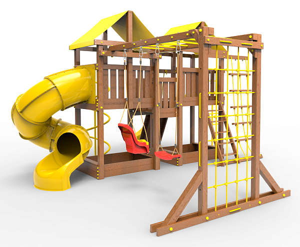 картинка Детская площадка Пикник "Оптимус" Пацифик Light с винтовой трубой от магазина Лазалка