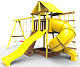 картинка Детская игровая площадка Пикник  "Элит" с винтовой трубой (желтый) от магазина Лазалка
