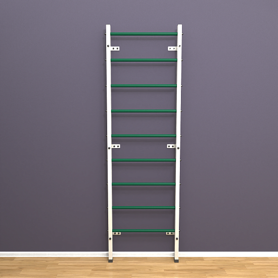 картинка Шведская стенка "LittleSport" (белый*зеленый) от магазина Лазалка