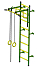 Детский спортивный комплекс ДСК "Пионер-С20" (пристеночный) зеленый-желтый
