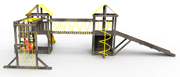 картинка Детская площадка Пикник "Black" Кракен AllSeasons от магазина Лазалка