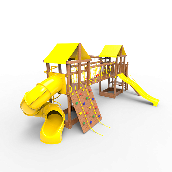 Детская площадка Пикник «Оптимус» Кракен с винтовой трубой