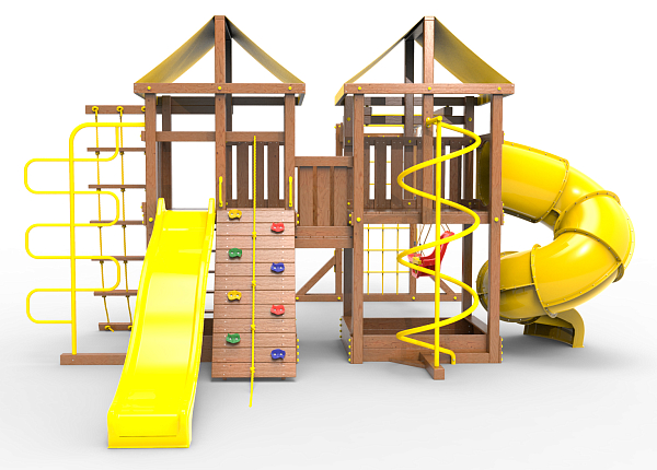 картинка Детская площадка Пикник "Оптимус" Пацифик Light с винтовой трубой от магазина Лазалка