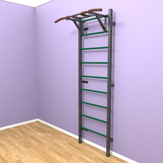 картинка Шведская стенка "LittleSport" Pull-Up (черный*зеленый) от магазина Лазалка