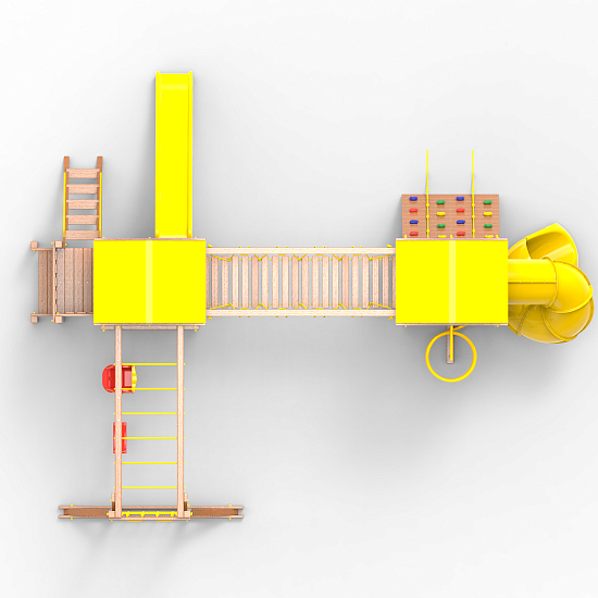 Детская площадка Пикник «Оптимус» Кракен с винтовой трубой