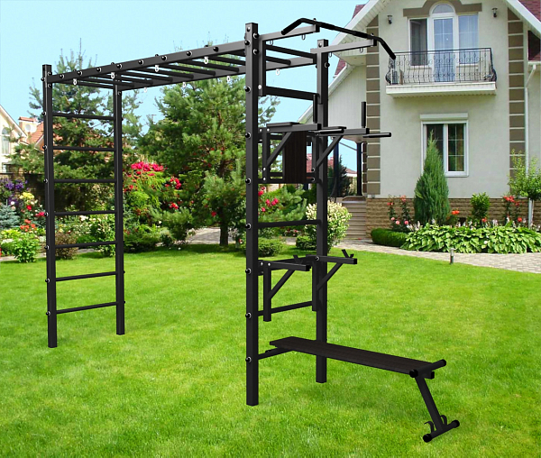 картинка Уличная шведская стенка Sv Sport рукоход У511 (Турник/Брусья/Стойка/Скамья) от магазина Лазалка