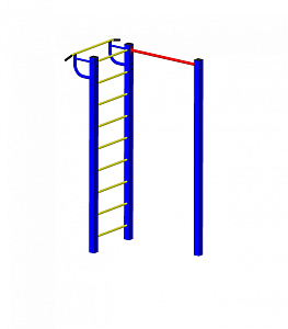 Уличная шведская стенка Пионер "Радуга плюс"
