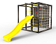 картинка Детская площадка Куб "Black" с горкой от магазина Лазалка