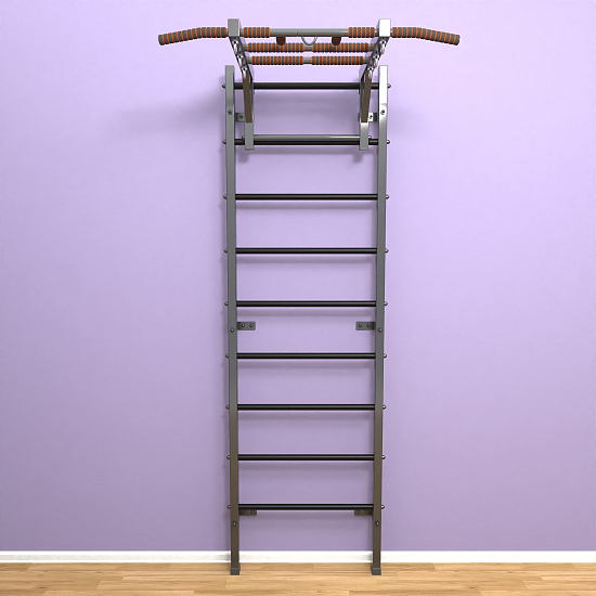 картинка Шведская стенка «LittleSport» Graphite Long черные ступени от магазина Лазалка