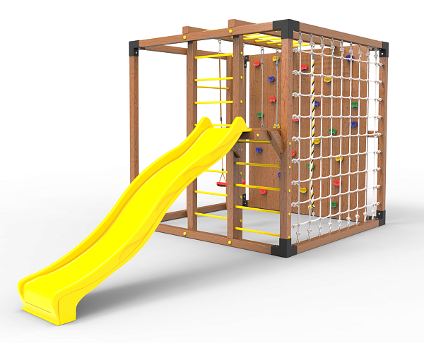 картинка Детская площадка Куб " Оптимус" с горкой от магазина Лазалка