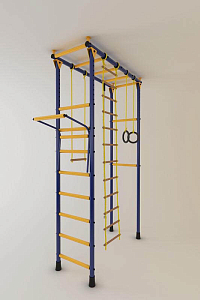 Детский спортивный комплекс Лидер П (усиленный) (Синий/Жёлтый, до 3,2 м., ПВХ, ПВХ)