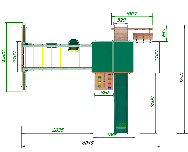 картинка Детская площадка Пикник  Форест "Руфер" от магазина Лазалка
