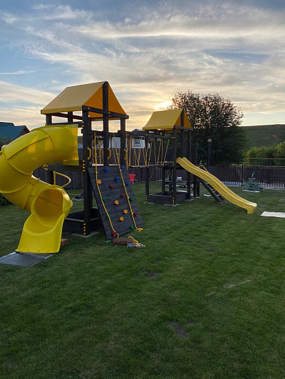 картинка Детская площадка Пикник "Black" Кракен с винтовой трубой от магазина Лазалка