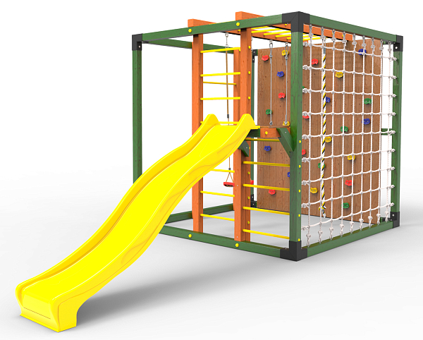 картинка Детская площадка Куб "Вега" с горкой от магазина Лазалка