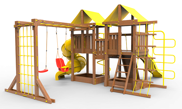 картинка Детская площадка Пикник "Оптимус" Пацифик Light с винтовой трубой от магазина Лазалка