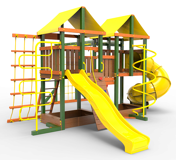 картинка Детская площадка Пикник "Вега" Пацифик Light с винтовой трубой от магазина Лазалка