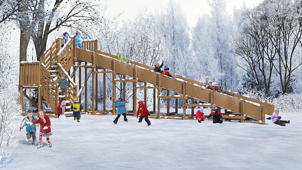 картинка Ледяная горка SWAN-3 от магазина Лазалка