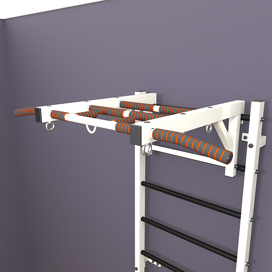 Шведская стенка «LittleSport» White Long черные ступени