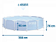 картинка Каркасный бассейн Metal Frame 366х76см, 6503л, фильтр-насос 2006л/ч, Intex, 28212 от магазина Лазалка