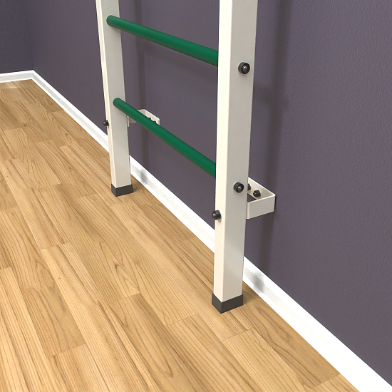 картинка Шведская стенка «LittleSport» White Pull-Up зеленые ступени от магазина Лазалка