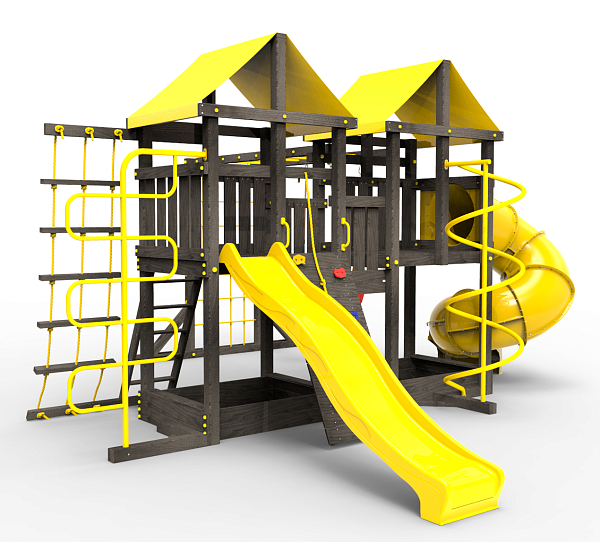 картинка Детская площадка Пикник "Black" Пацифик Light с винтовой трубой от магазина Лазалка