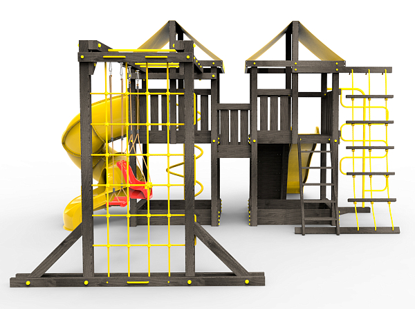 картинка Детская площадка Пикник "Black" Пацифик Light с винтовой трубой от магазина Лазалка