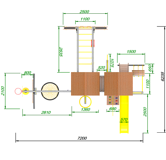 картинка Детская площадка Пикник "Грей" Пацифик Д от магазина Лазалка