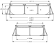картинка Каркасный бассейн Rectangular Frame 220х150х60см, 1662л, Intex, 28270 от магазина Лазалка
