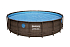 Каркасный бассейн Power Steel 549x122см "Ротанг" 23062л, фил.-нас. 5678л/ч, лестн., тент, попл.-доз.
